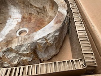 Differnz wasbak fossil petrified wood - afbeelding 3 van  7