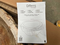 Differnz wasbak fossil petrified wood - afbeelding 5 van  7