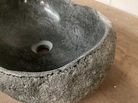 Differnz wasbak natuursteen, 40x45 cm - afbeelding 3 van  5