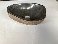 Differnz wasbak uit natuursteen, 46x34 cm - afbeelding 1 van  4