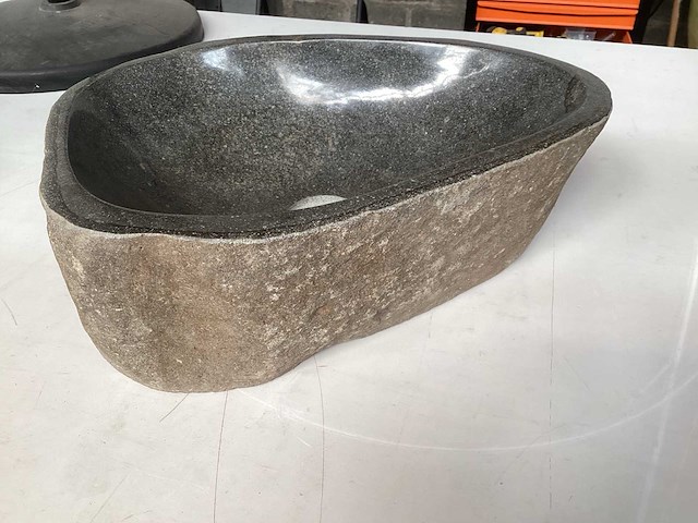 Differnz wasbak uit natuursteen, 46x34 cm - afbeelding 4 van  4
