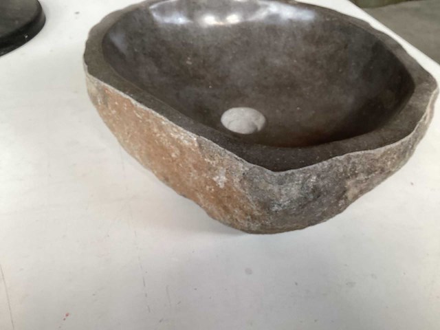Differnz wasbak uit natuursteen, 46x36 cm - afbeelding 4 van  4
