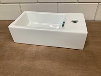 Differnz wasbak, wit keramiek - afbeelding 1 van  4