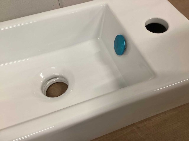 Differnz wasbak, wit keramiek - afbeelding 2 van  4