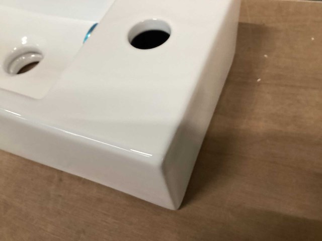 Differnz wasbak, wit keramiek - afbeelding 3 van  4