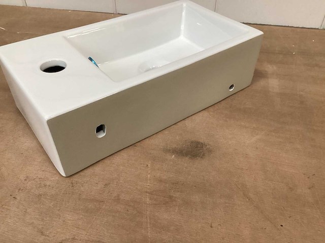 Differnz wasbak, wit keramiek - afbeelding 4 van  4