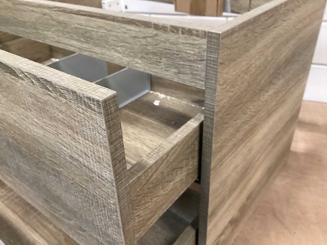Differnz wastafel onderkast, eiken - afbeelding 2 van  4