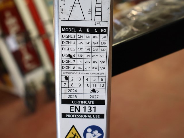 Diggers aluminium trapladder - afbeelding 3 van  3