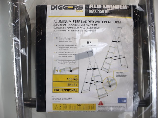 Diggers aluminium trapladder - afbeelding 2 van  3