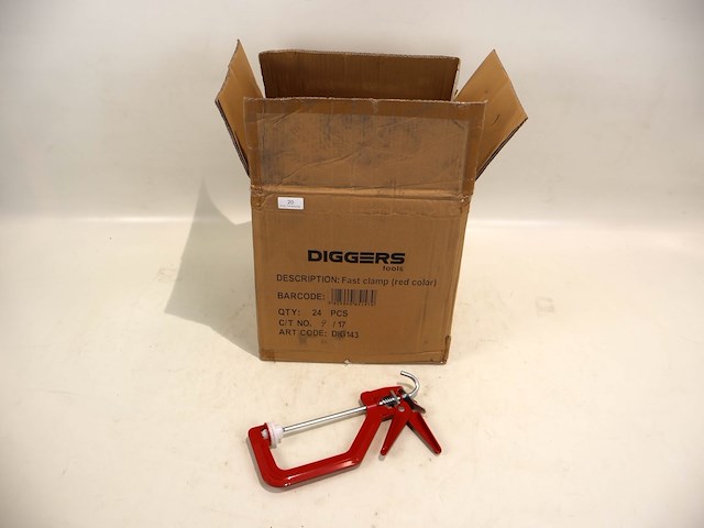 Diggers snelspankklem (x24) - afbeelding 1 van  4