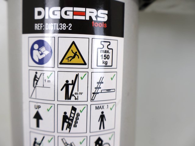 Diggers telescopische ladder - afbeelding 5 van  6
