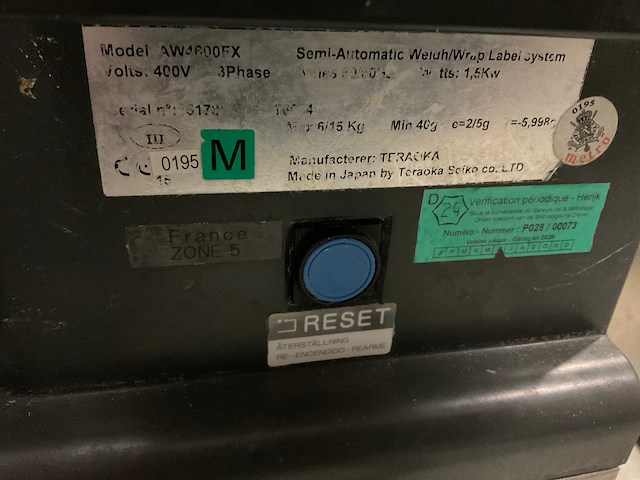 Digi aw-4600fx inpakmachine - afbeelding 6 van  6