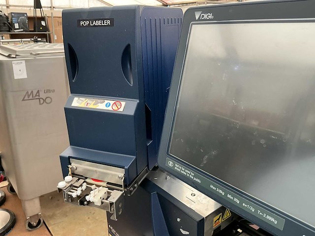 Digi aw-560 intelligent weeg-wikkel en etikkeermachine met digitaal scherm - afbeelding 7 van  8