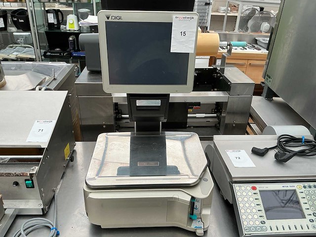 Digi sm-5500ev plus digitale label weegschaal - afbeelding 1 van  4