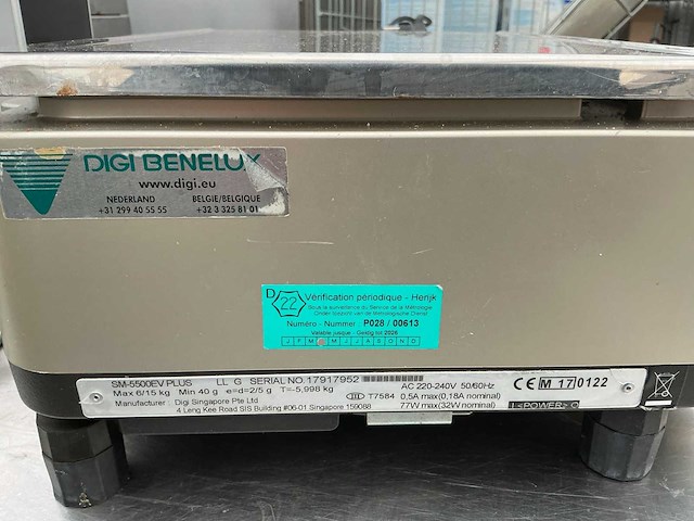 Digi sm-5500ev plus digitale label weegschaal - afbeelding 4 van  4