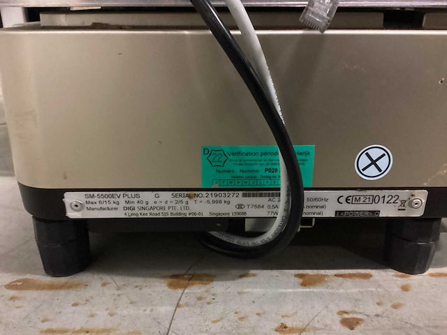 Digi sm5500 evm plus weegschaal - afbeelding 4 van  4