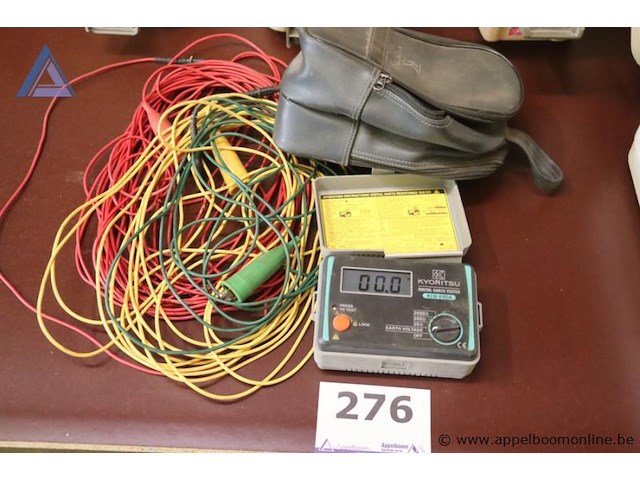 Digitale aardingstester - kyoritsu - kew 4105a toebehoren - meetkabels, draagtas - afbeelding 1 van  2