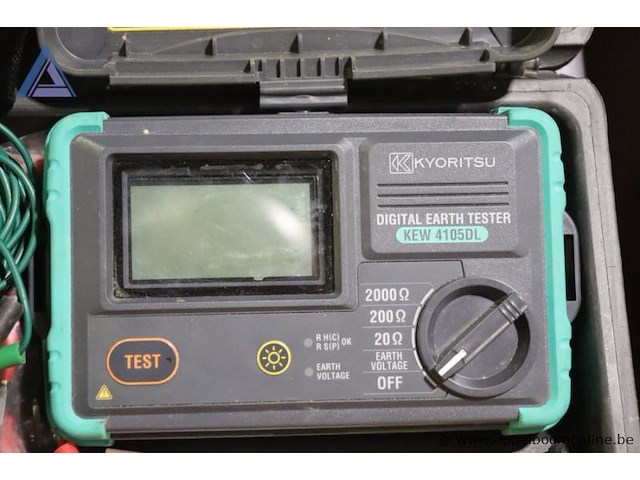 Digitale aardtester - kyoritsu - 4105a toebehoren - meetsnoeren, koffer - afbeelding 2 van  2