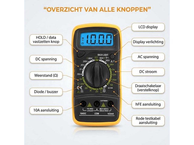 Digitale multimeter (3x) - afbeelding 5 van  7