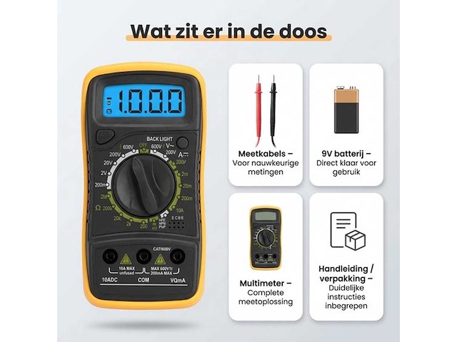 Digitale multimeter (3x) - afbeelding 7 van  7