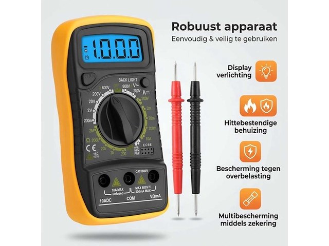 Digitale multimeter (5x) - afbeelding 2 van  4