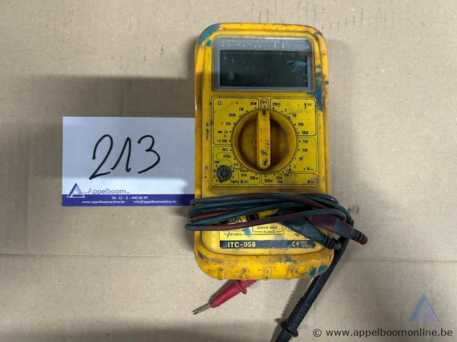 Digitale multimeter itc itc-958, inclusief testkabels. - afbeelding 1 van  2