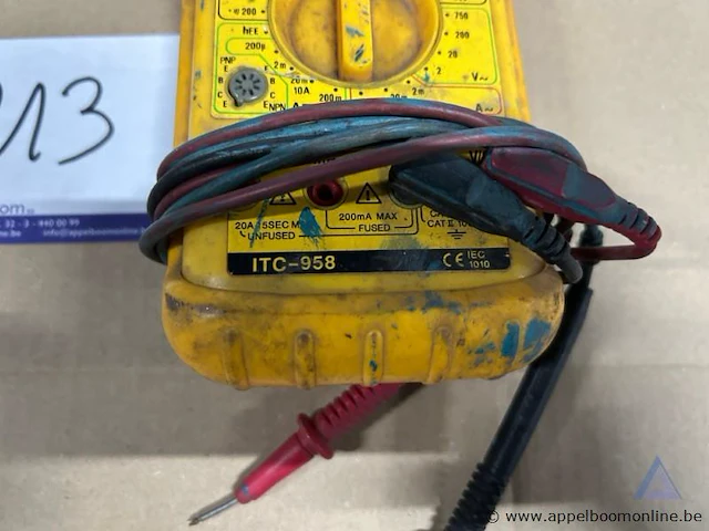 Digitale multimeter itc itc-958, inclusief testkabels. - afbeelding 2 van  2