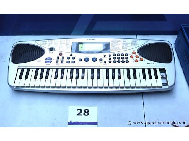 Digitale portable keyboard casio ma-150, zonder kabels, werking niet gekend - afbeelding 1 van  2