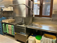 Dihr rvs korvenvaatwasmachine dihr, voorzien aan-en afvoertafel - afbeelding 1 van  4