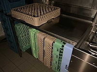 Dihr rvs korvenvaatwasmachine dihr, voorzien aan-en afvoertafel - afbeelding 3 van  4