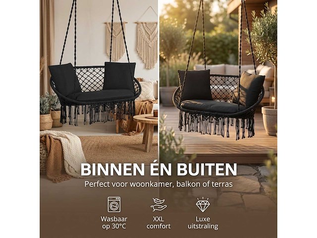 Dikke kussens - geschikt voor tuin en balkon (5x) - afbeelding 4 van  7