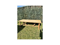 Dikke teak tafel (showroommodel) - afbeelding 2 van  3