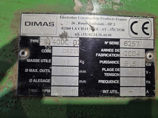 Dimas - 2004 - ff 400c 02 - betonzaag dimas - afbeelding 3 van  4