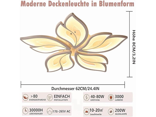 Dimbare led-plafondlamp - afbeelding 2 van  4