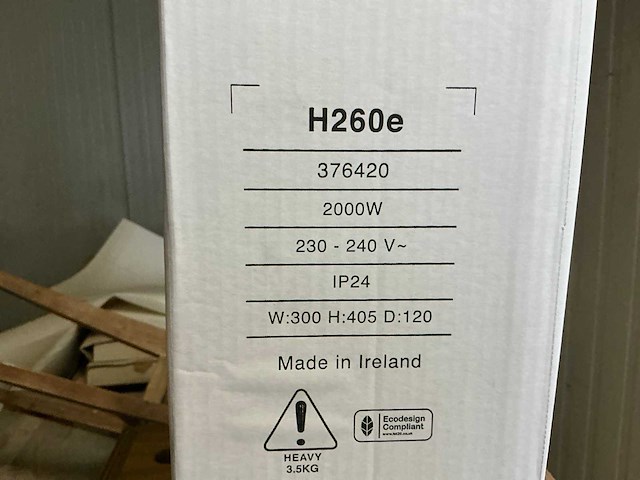 Dimplex h260e elektrische verwarming - afbeelding 3 van  3