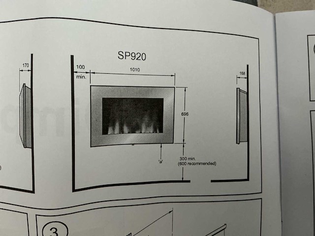 Dimplex sp920 wallfire sfeerhaard - afbeelding 5 van  6