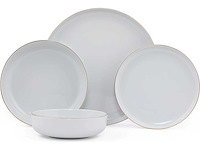 Dinerservies (24 stuks), goud, porselein - afbeelding 2 van  11