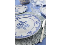 Dinerset (26 stuks) - blauw/wit - afbeelding 4 van  6