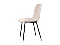 Dining chair ecru chenille (6x) - afbeelding 2 van  5