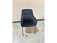 Dining chair zwart velvet (6x) - afbeelding 1 van  4