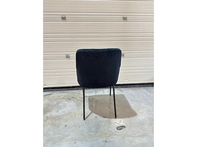 Dining chair zwart velvet (6x) - afbeelding 3 van  4