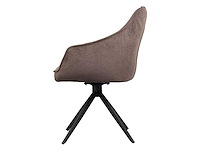 Dining chairs brown chenille (6x) - afbeelding 3 van  8