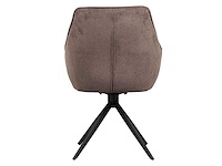 Dining chairs brown chenille (6x) - afbeelding 4 van  8