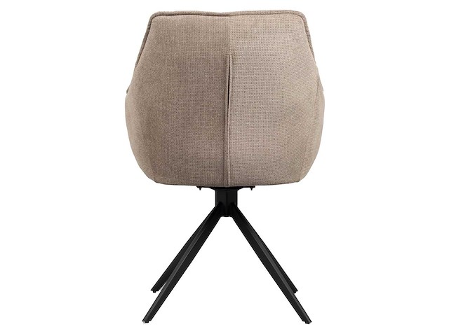 Dining chairs taupe chenille (4x) - afbeelding 4 van  5