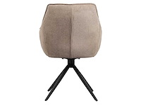 Dining chairs taupe chenille (4x) - afbeelding 4 van  5