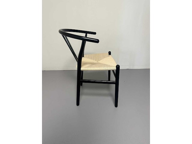 Dining chairs zwart hout (6x) - afbeelding 5 van  5