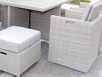 Dining set - 11-delig wicker cream - afbeelding 2 van  3