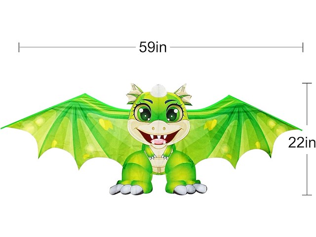 Dinosaurusvlieger groen - afbeelding 3 van  3