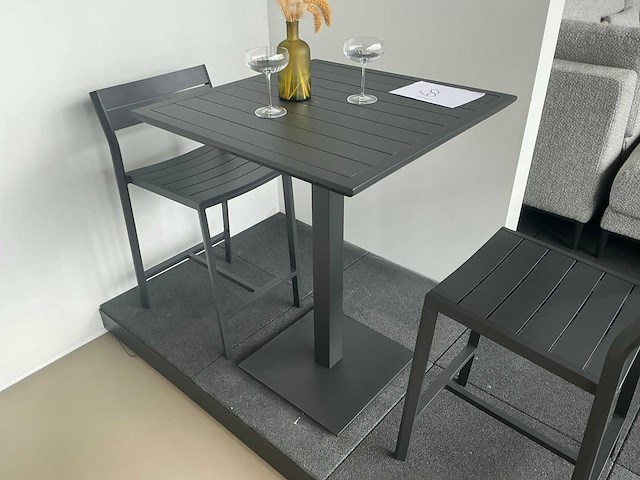 Diphano metris bartafel met 2 barstoelen - afbeelding 2 van  7
