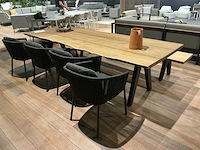 Diphano pure boomstam tuintafel met zitbank en 4 stoelen - afbeelding 3 van  8